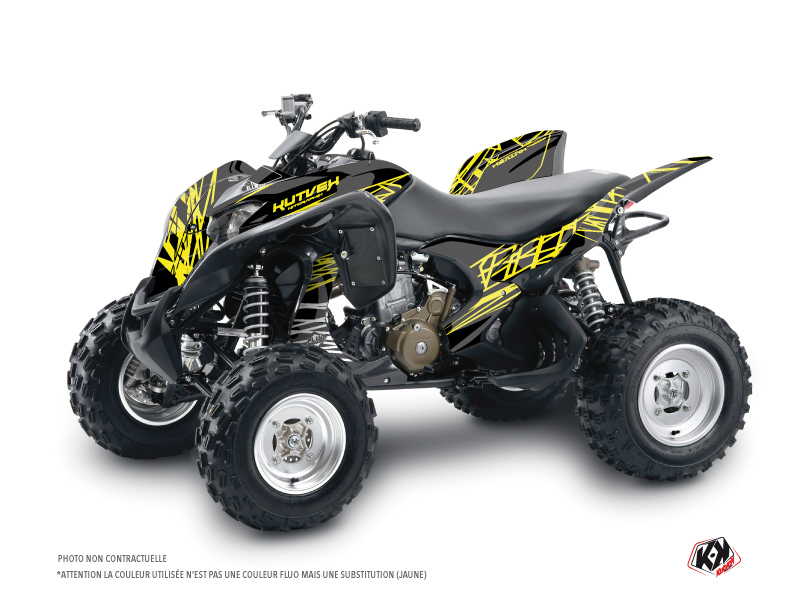 Kit décoration Quad Eraser Fluo Honda TRX 700 jaune 2007-2017