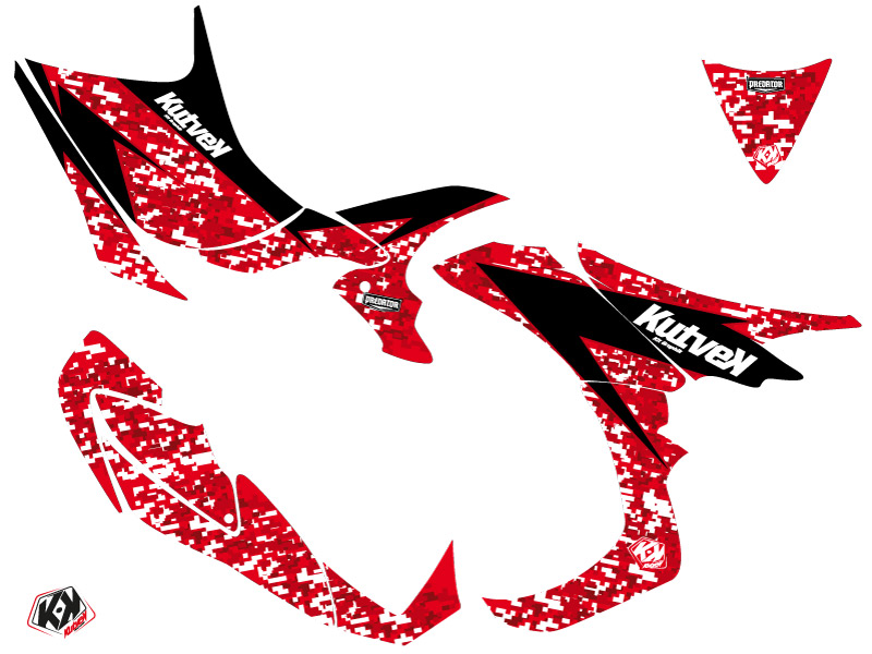 Kit Déco Quad Predator Honda 700 TRX Rouge (2007-2017) - vue 2