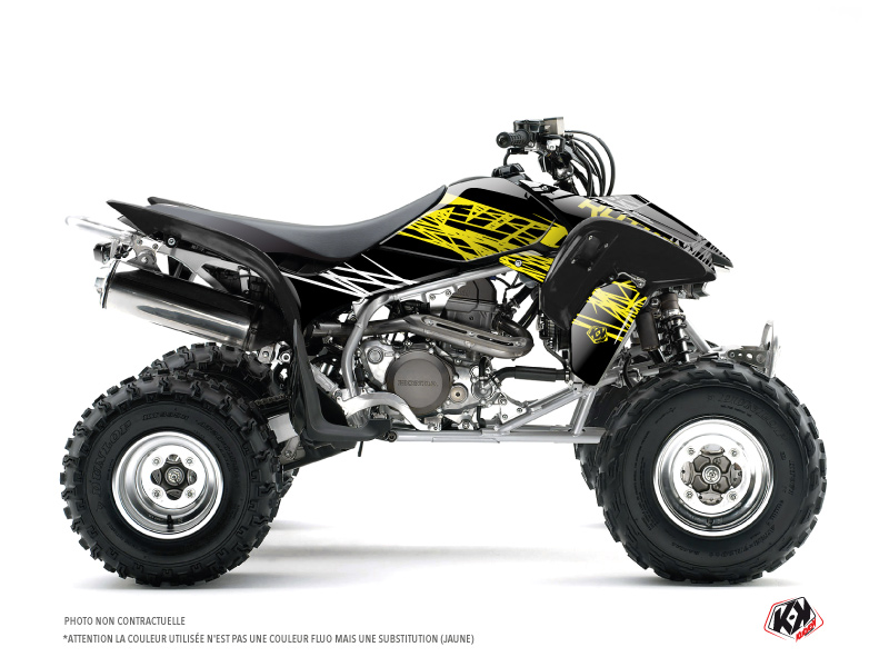 Kit Déco Quad Eraser Fluo Honda EX 400 Jaune (2005-2007) KUTVEK
