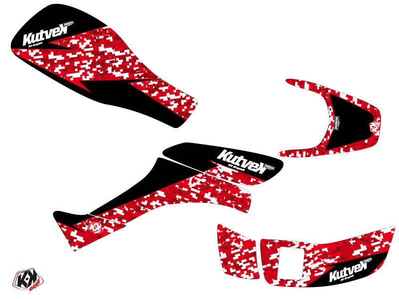 Kit décoratif Prédator Honda EX 400 rouge (2005-2007) - vue 2