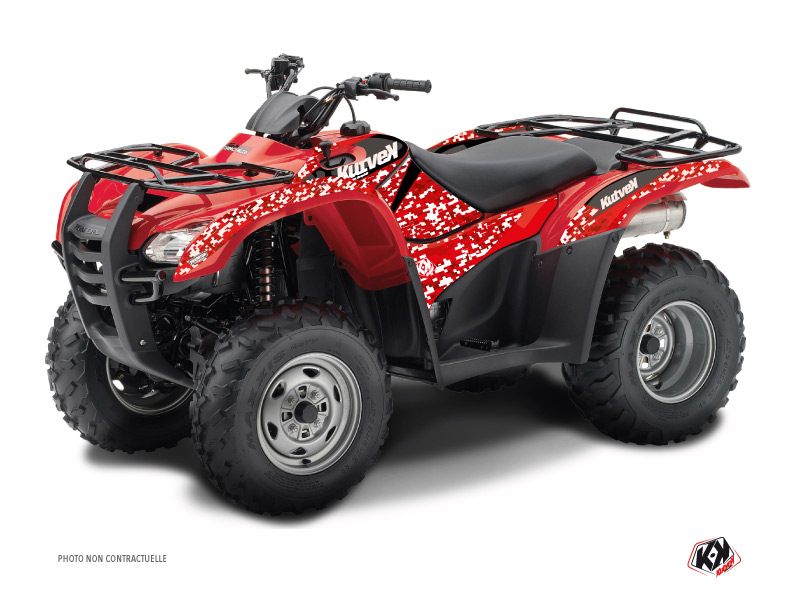 Kit Déco Quad Prédateur Honda Rancher 420 Rouge (2016-2023)