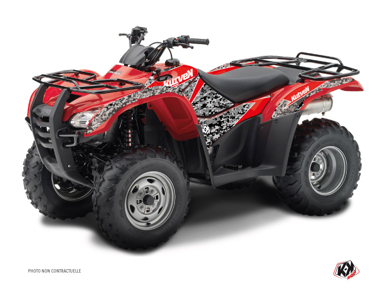 Kit Déco Quad Predator Honda Rancher 420 Noir Rouge (2016-2023)