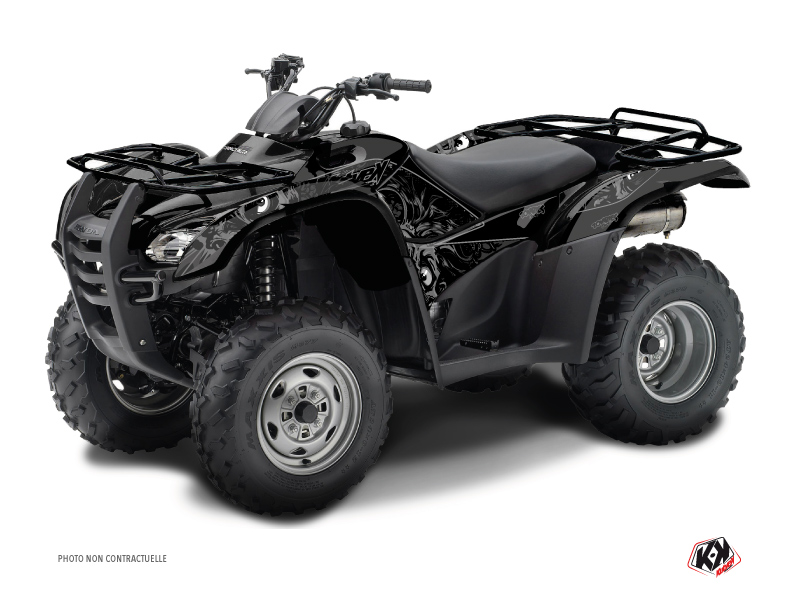Kit décoration quad zombies dark Honda Rancher 420 noir (2016-2023)