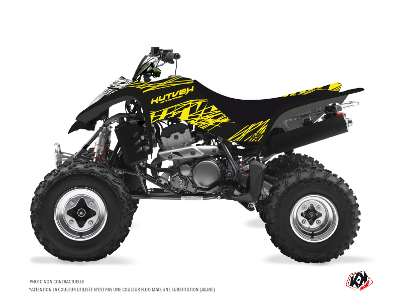 Kit Déco Quad Eraser Fluo Kawasaki 400 KFX Jaune (2004-2006)