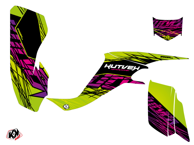 Kit Déco Quad Eraser Kawasaki KFX 400 Vert 2004-2006 - vue 2