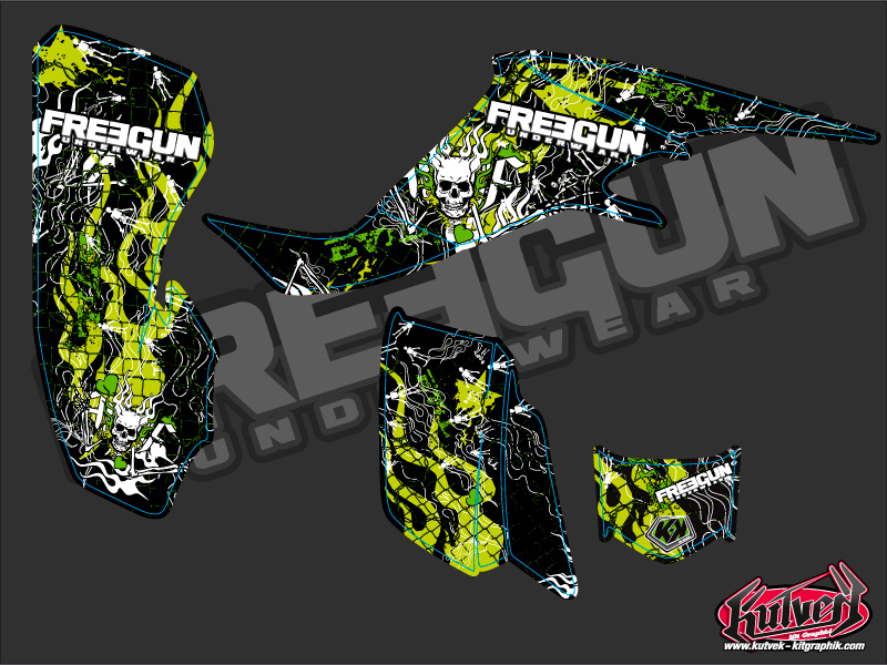 Kit Déco Quad Freegun Kawasaki KFX 400 (2004-2006) KUTVEK - vue 2