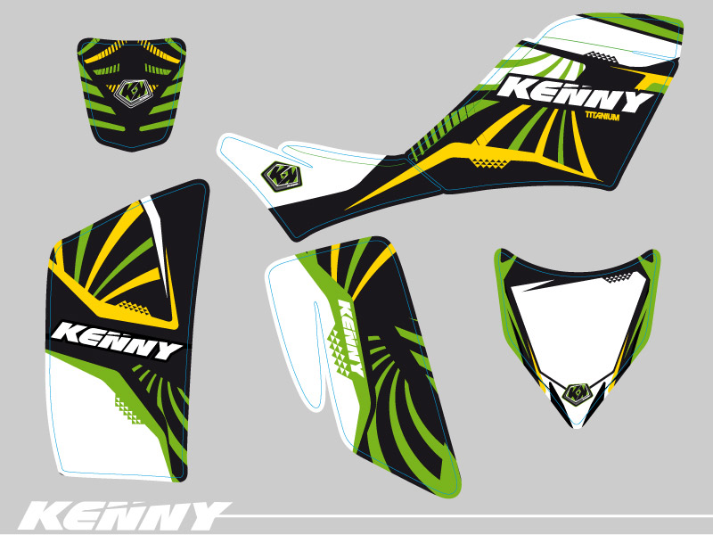 Kit décoratif Quad Kenny Kawasaki KFX 700 (2007-2014) - vue 2