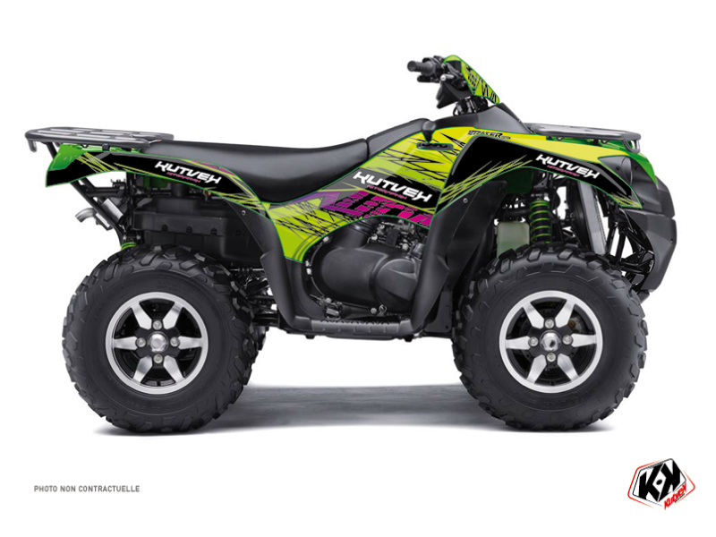 Kit Déco Quad Eraser Kawasaki 650 KVF Vert (2007-2011) KUTVEK