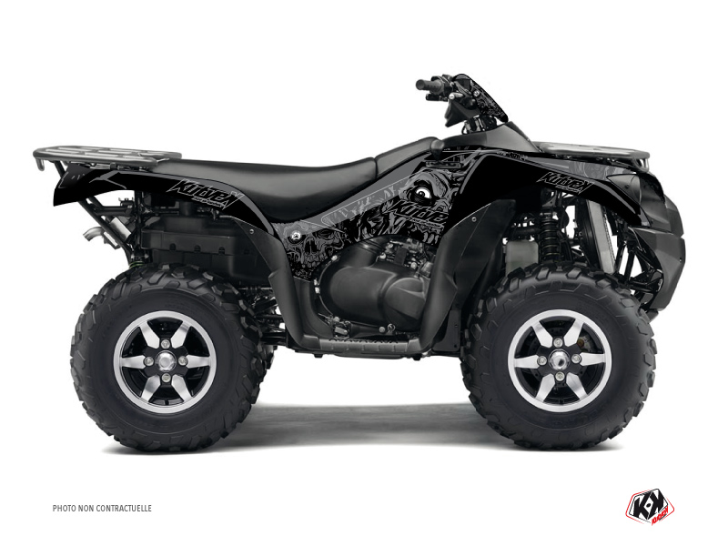 Kit Déco Quad Zombies Dark Kawasaki 650 KVF Noir 2007-2011