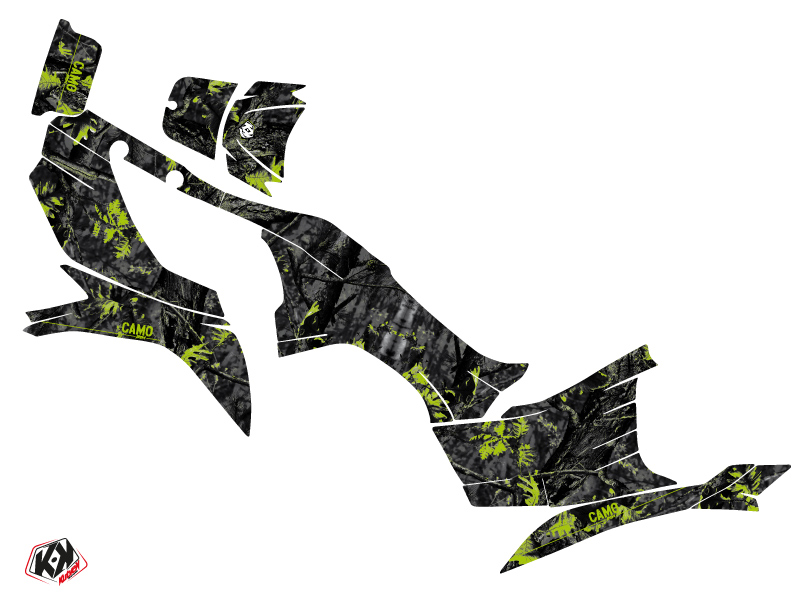Kit Déco Quad Camo Kawasaki 750 KVF Noir Vert (2012-2023) KUTVEK - vue 2