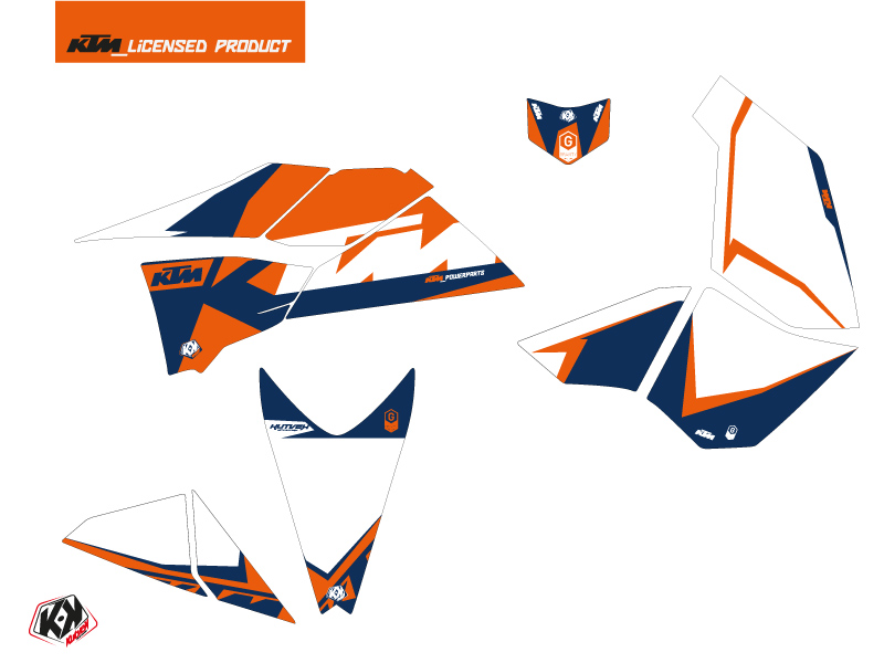 Kit Déco Quad Gravity KTM 450-525 SX Bleu (2009-2013) - vue 2