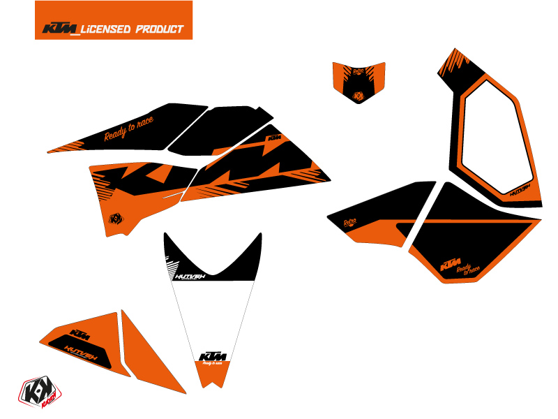 Kit Déco Quad Retro KTM 450-525 SX Orange 2009-2013 - vue 2