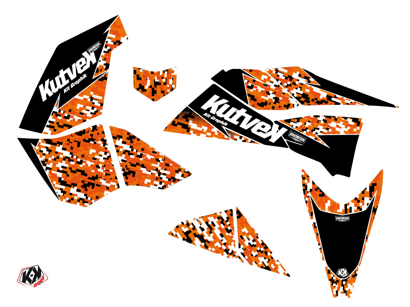 Kit Déco Quad Predator KUTVEK KTM 450-525 SX Orange 2009-2013 - vue 2