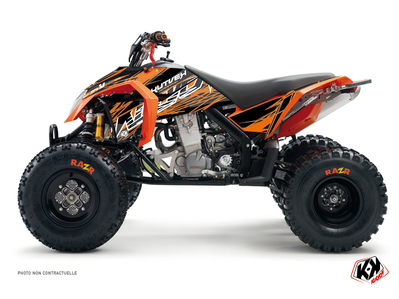 Kit Déco Quad Eraser KTM 450-525 SX Orange Noir 2009-2013