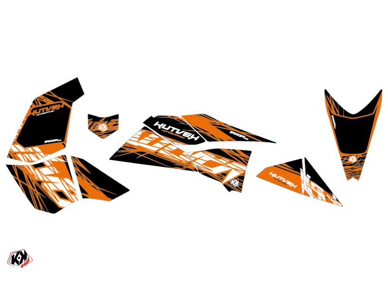 Kit Déco Quad Eraser KTM 450-525 SX Orange Noir 2009-2013 - vue 2