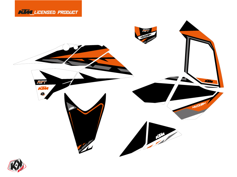 Kit Déco Quad Rift KTM 450-525 SX Noir Orange 2009-2013 - vue 2