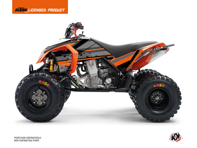 Kit Déco Quad Breakout KTM 450-525 SX Noir Orange (2009-2013)