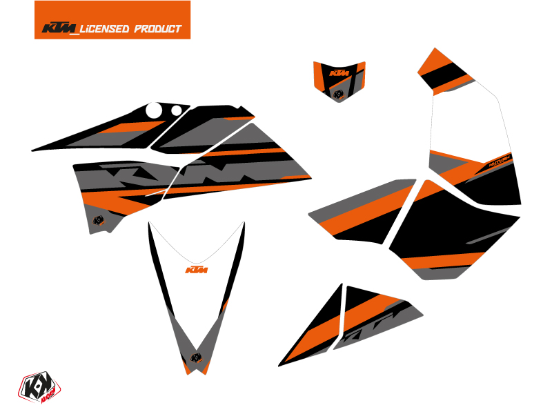 Kit Déco Quad Breakout KTM 450-525 SX Noir Orange (2009-2013) - vue 2