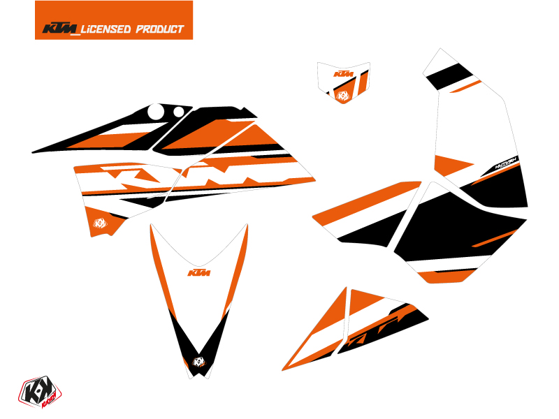 Kit Déco Quad Breakout KTM 450-525 SX Orange Blanc 2009-2013 - vue 2
