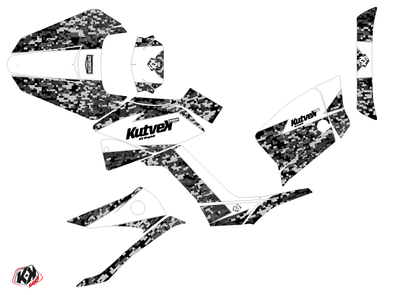 Kit Déco Quad Predator Kymco 250 MXU Blanc (2004-2012) - vue 2