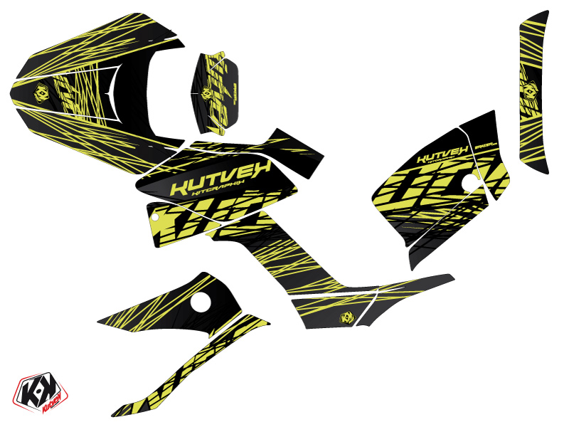 Kit Déco Quad Eraser Kymco 250 MXU Neon Gris (2004-2012) - vue 2