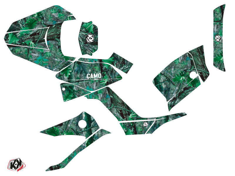 Kit Déco Quad Camo Kymco 300 MXU Vert (2005-2018) KUTVEK - vue 2