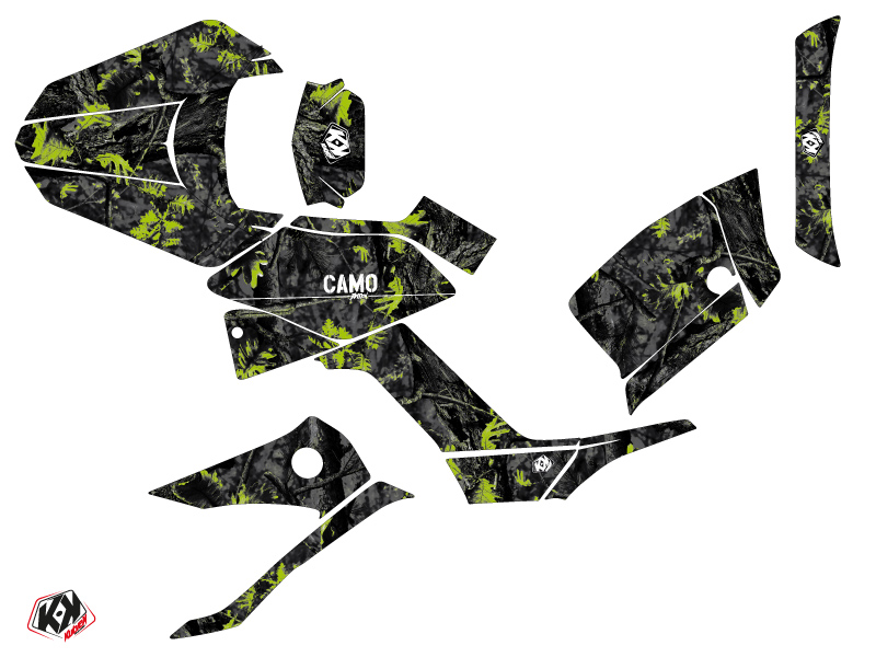 Kit Déco Quad Camo Kymco 300 MXU Noir Vert (2005-2018) KUTVEK - vue 2