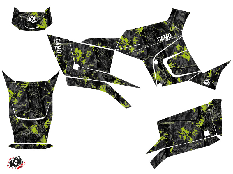 Kit Déco Quad Camo Kymco 300 MXU R Noir Vert (2010-2018) KUTVEK - vue 2