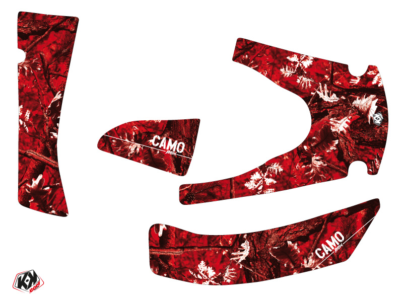Kit de décoration Quad Camo Kymco 400 MXU rouge KUTVEK (2008-2017) - vue 2