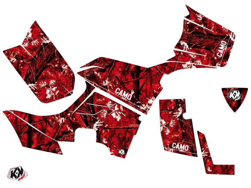 Kit Déco Quad Camo Kymco MXU 550 Rouge 2012-2014 - vue 2