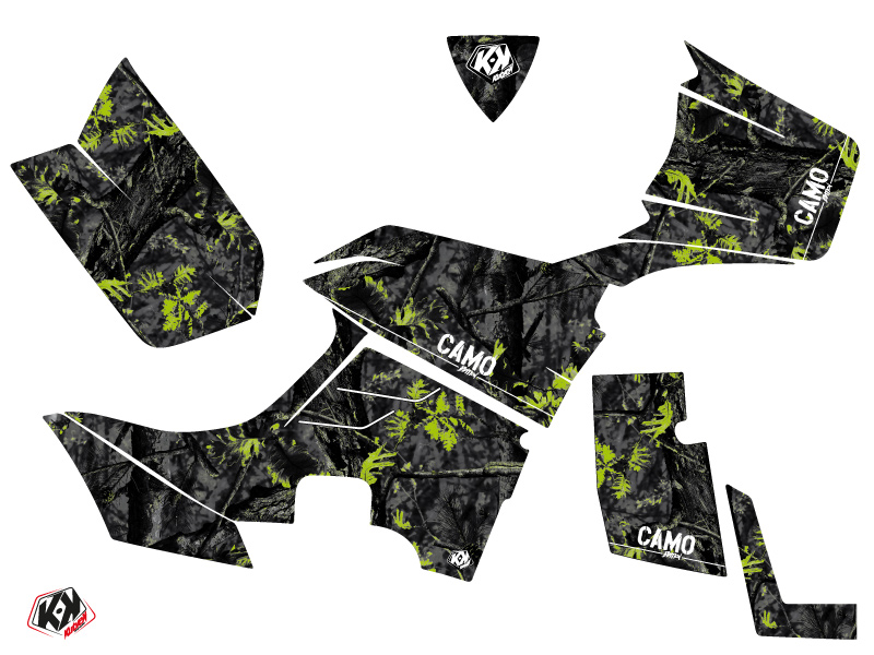 Kit Déco Quad Camo Kymco 550 MXU Noir Vert (2012-2014) KUTVEK - vue 2