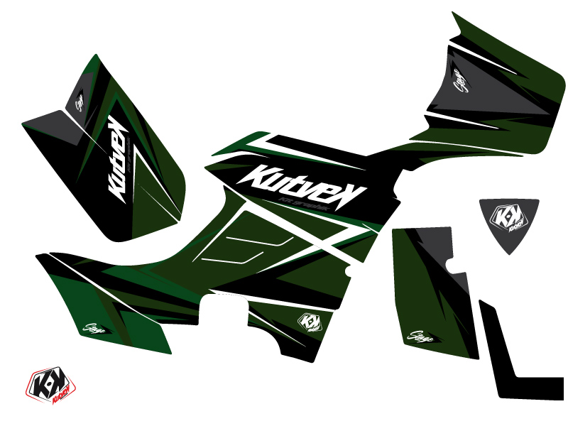 Kit Décoration Quad Stage Kymco MXU 700 Noir Vert 2014-2017 - vue 2