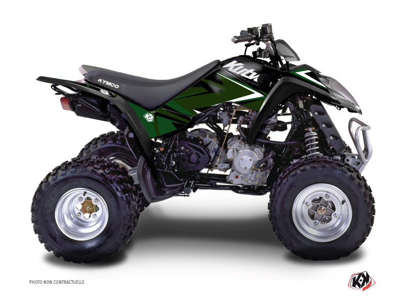 Kit Déco Quad Stage Kymco 50 Maxxer Noir Vert (2015-2018) Kutvek