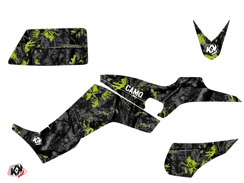 Kit décoration quad camo Kymco 300 Maxxer noir vert 2009-2019 - vue 2