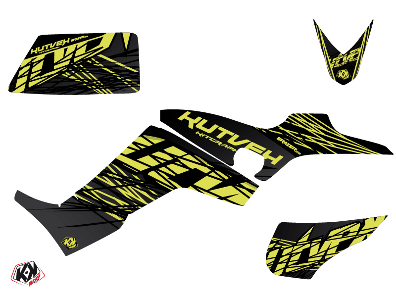 Kit Déco Quad Eraser Kymco 300 MAXXER Neon Gris (2020-2023) - vue 2