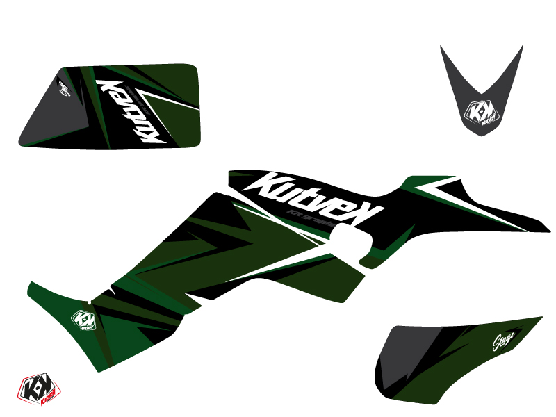 Kit Déco Quad Stage Kymco 300 MAXXER Noir Vert (2020-2023) - vue 2
