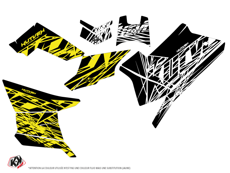 Kit Déco Quad Eraser Fluo Polaris Scrambler 850-1000 XP Jaune (2015-2019) - vue 2