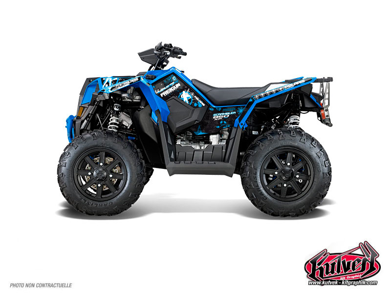 Kit Déco Quad Freegun Polaris Scrambler 850-1000 XP Bleu (2015-2019)