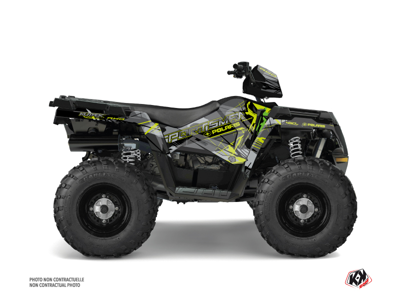 Kit décoration quad Evil Polaris 450 Sportsman gris vert 2018-2020