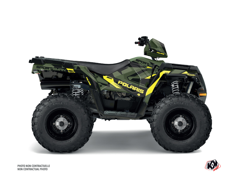 Kit Déco Quad Polaris 450 Sportsman Vert Jaune 2018-2020 KUTVEK