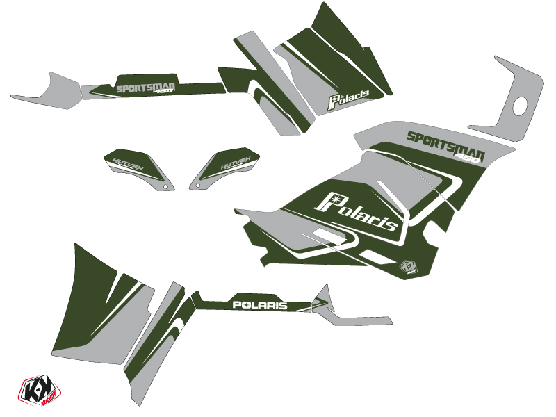 Kit Déco Quad Vintage Polaris 450 Sportsman Vert (2018-2020) KUTVEK - vue 2
