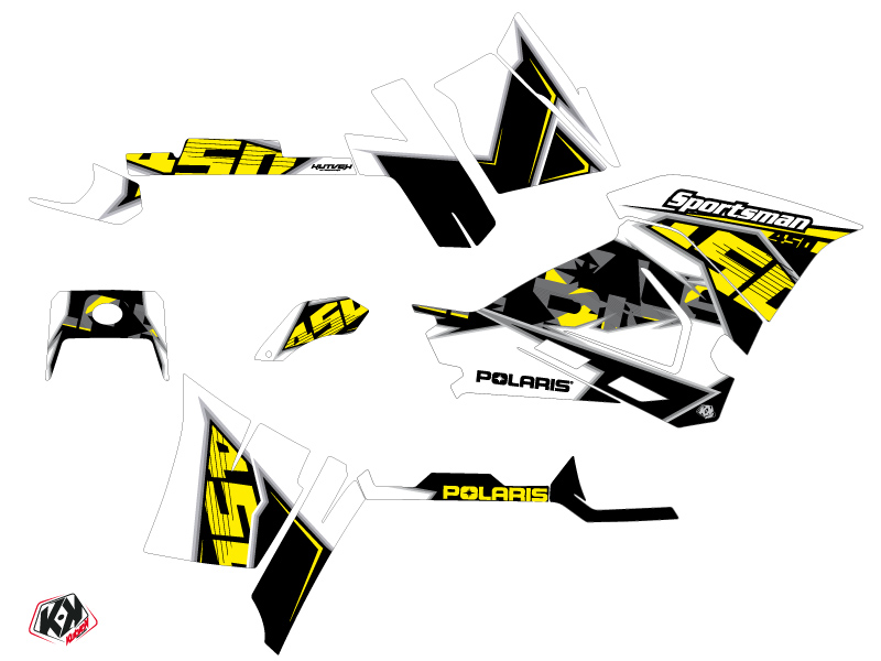 Kit Déco Quad Visor Polaris 450 Sportsman Jaune (2018-2020) - vue 2