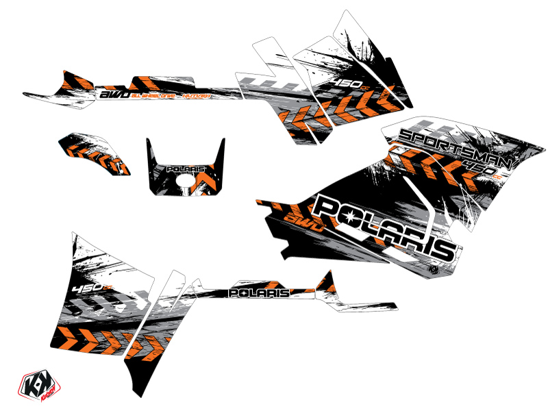 Kit Déco Quad Lifter Polaris 450 Sportsman Orange (2021-2023) KUTVEK - vue 2