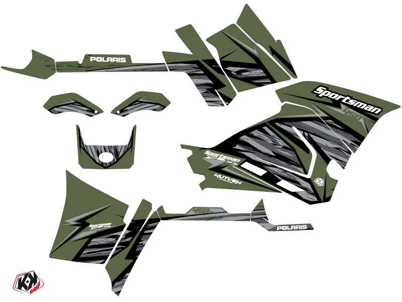 Kit Déco Quad Jungle Polaris 450 Sportsman Vert (2021-2023) - vue 2
