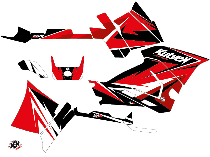 Kit Déco Quad Stage Polaris 450 Sportsman Rouge (2021-2023) KUTVEK - vue 2
