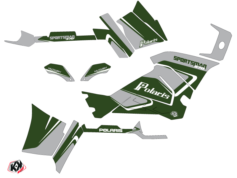 Kit Déco Quad Vintage Polaris 570 Sportsman Touring Vert (2014-2017) KUTVEK - vue 2