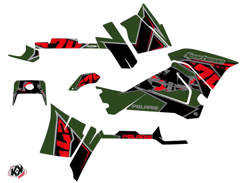 Kit Déco Quad Visor Polaris 570 Sportsman Touring Vert (2014-2017) - vue 2