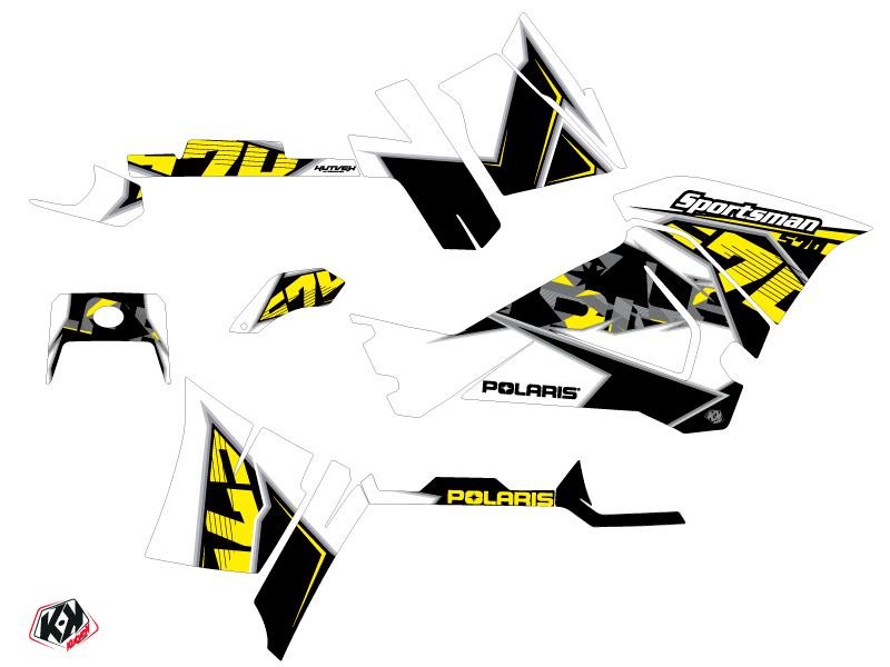 Kit Déco Quad Visor Polaris 570 Sportsman Touring Jaune (2014-2017) - vue 2
