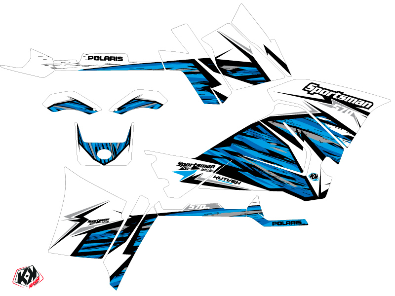 Kit Déco Quad Jungle Polaris 570 Sportsman Touring Bleu (2014-2017) - vue 2