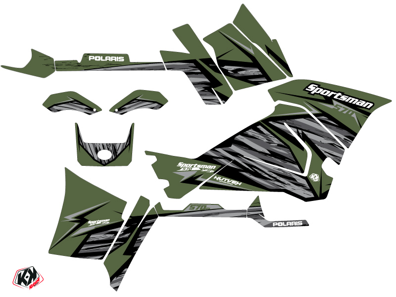 Kit Déco Quad Jungle Polaris 570 Sportsman Touring Vert (2014-2017) KUTVEK - vue 2